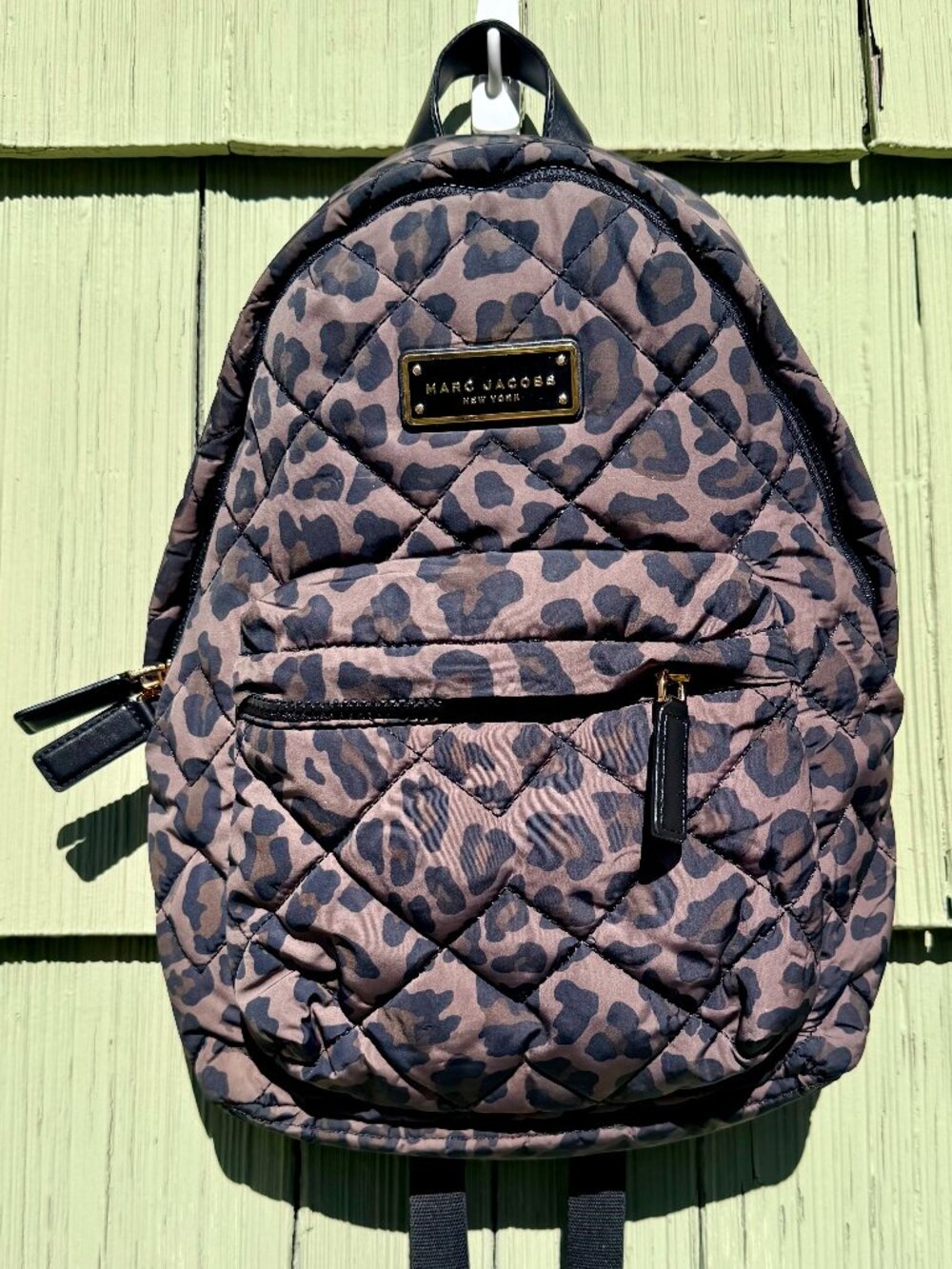 Marc Jacobs Leopard Quilted Nylon Backpack